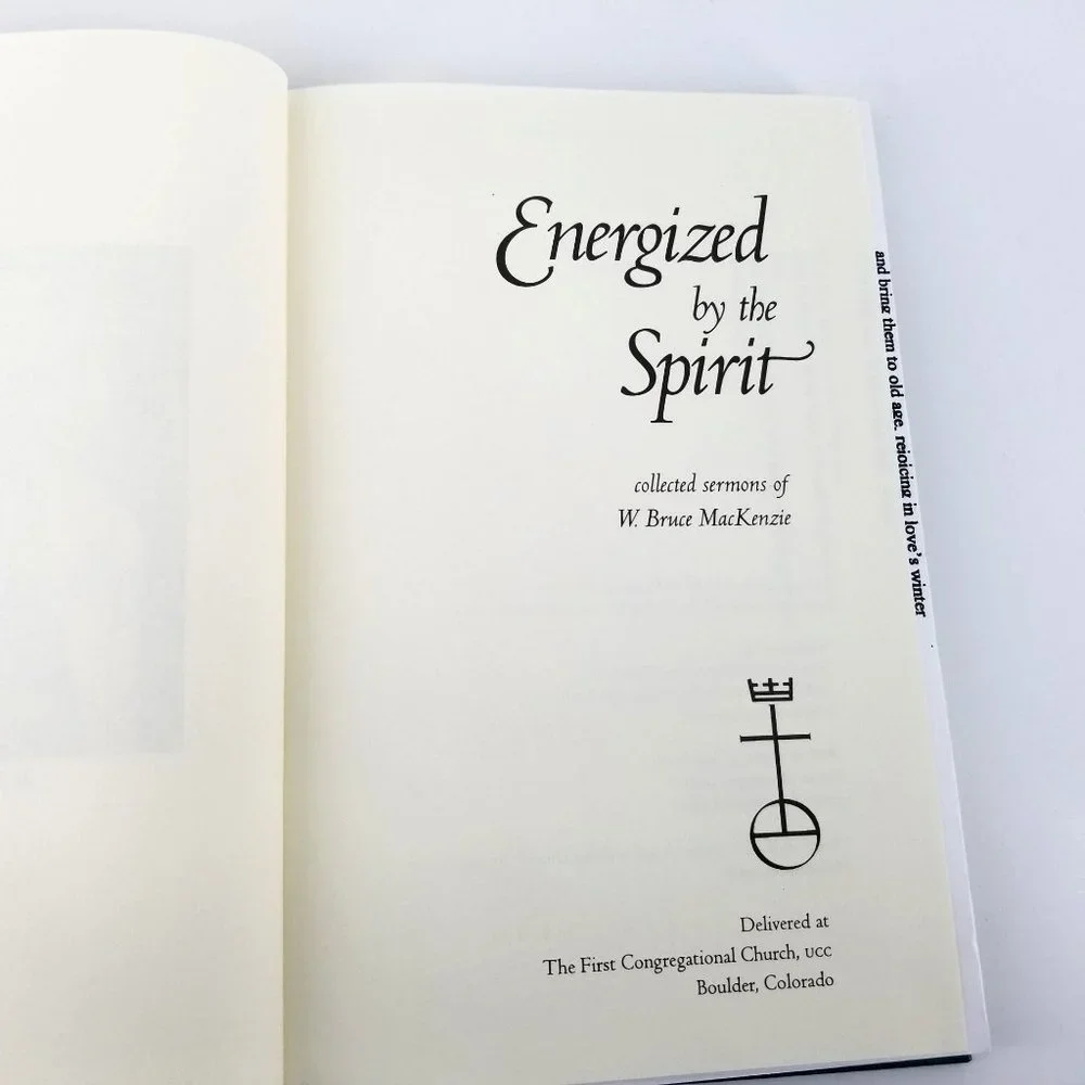 Energized By The Spirit Collected Sermons MacKenzie Book Signed 1997 Church CO